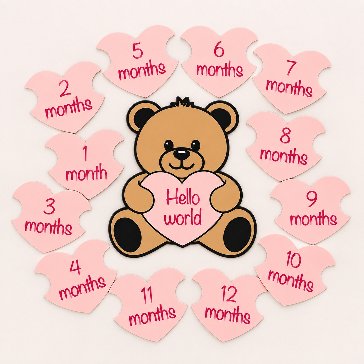Baby Milestone & Birth Announcement Set