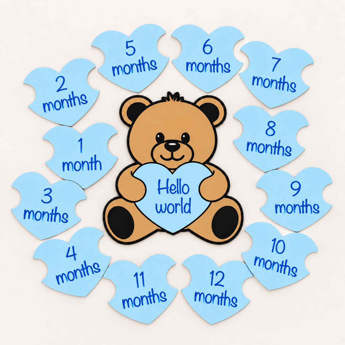 Baby Milestone & Birth Announcement Set