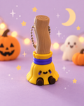 🧹 Witch Broom Clicker + Keychain (PREORDER ITEM)