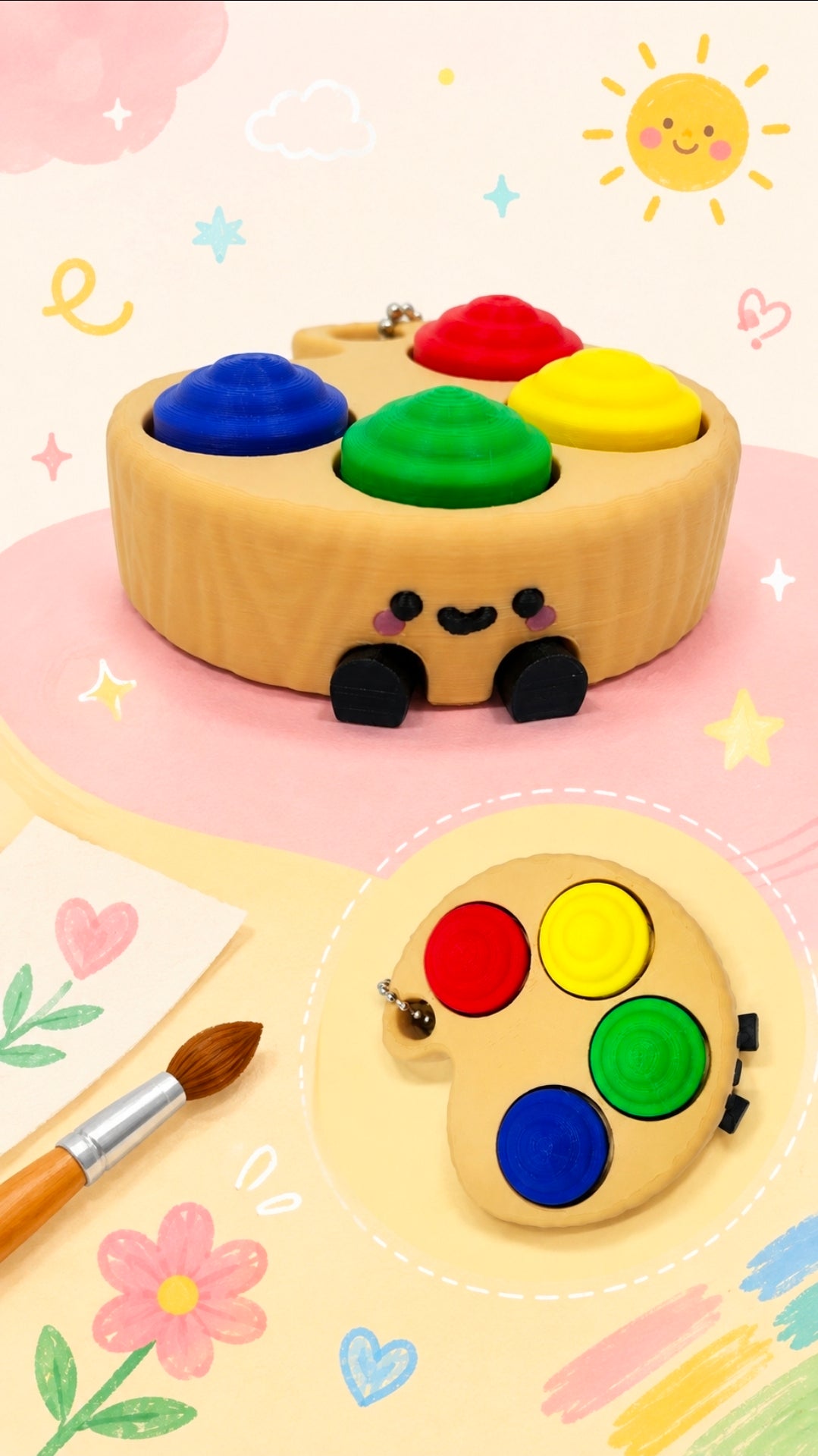 Paint Palette Fidget Clicker 🎨